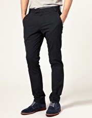 ASOS Slim Fit Dark Charcoal Trousers
