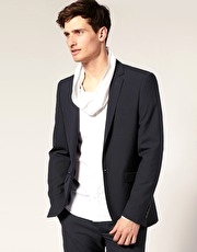ASOS Slim Fit Dark Navy Jacket