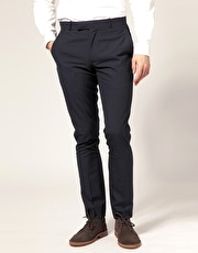 ASOS Slim Fit Dark Navy Trousers
