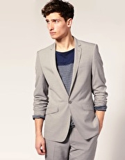ASOS Slim Fit Light Grey Jacket