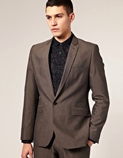 ASOS Slim Fit Mocha Jacket