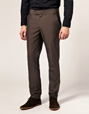 ASOS Slim Fit Mocha Trousers