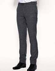 ASOS Slim Fit Salt and Pepper Trousers