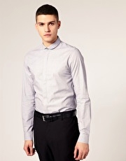 ASOS Slim Fit Shirt with Curve Collar