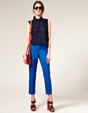 ASOS Slim Waistband Crop Trousers