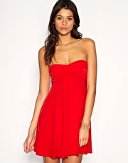ASOS Slinky Bandeau With Adjustable Neck Tie