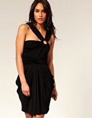 ASOS Slinky Hoop Detail Dress