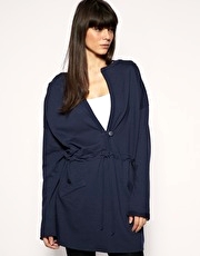 ASOS Slouchy Button Through Hoodie Lounge Dress