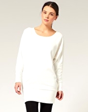 ASOS Soft Cotton Deep Rib Detail Lounge Dress