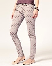 ASOS Spot Print Skinny Jean