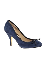 ASOS SQUASH Bow Suede Court Shoe
