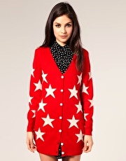 ASOS Star Jacquard Cardigan