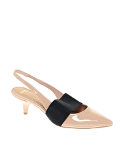ASOS STEAL Pointed Kitten Heel Slingback