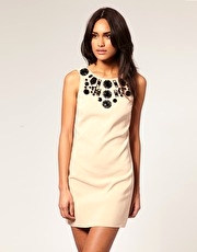 ASOS Stone Embellished Shift Dress