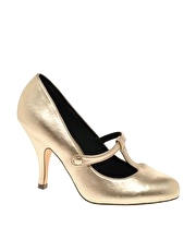 ASOS STRAWBERRY T-Bar Suede Court Shoe