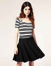 ASOS Stripe Off Shoulder Body