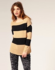ASOS Stripe Oversized Jumper