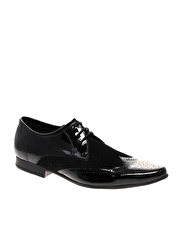 ASOS Suede and Patent Wing-Cap Shoes