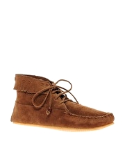 ASOS Suede Crepe Sole Moccasin Boots