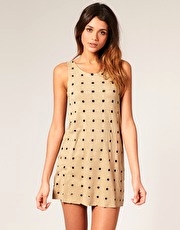 ASOS Suedette Colour Block Shift Dress