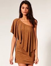 ASOS Suedette One Shoulder Dress