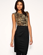ASOS Tailored Animal 2 in 1 Dress