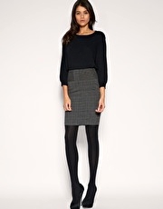 ASOS Tailored Checked Workwear Pencil Skirt