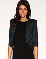 ASOS Tailored Stripe Cropped Jacket