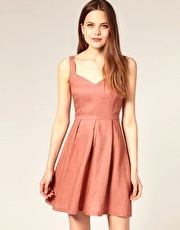 ASOS Tailored Sweetheart Neck Dress
