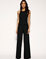 ASOS Tailored Tux Halter Wide Leg Jumpsuit