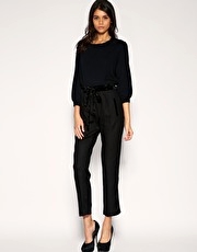 ASOS Tailored Velvet Trim Pant