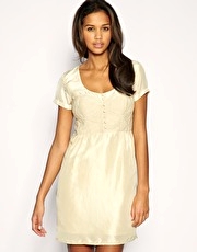 ASOS Tape Trim Bodice Silk Dress