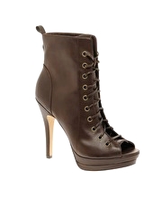 ASOS TENDER Lace Up Peep Toe Shoe Boot - 2