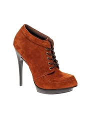 ASOS TIMBAD Suede Spike Heel Shoe Boots