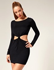 ASOS Twist Middle Body Con Dress