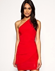 ASOS Twisted Slinky One Shoulder Dress