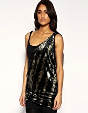 ASOS Velvet Drape Top