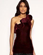 ASOS Velvet Wiggle Top