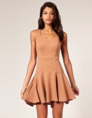 ASOS Waisted Flippy Ponti Dress
