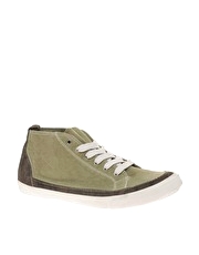 ASOS Washed Canvas Mid Height Plimsolls