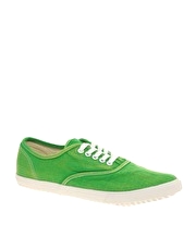 ASOS Washed Oxford Plimsolls
