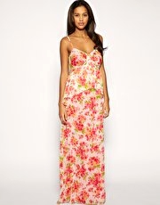 ASOS Watercolour Floral Maxi Dress