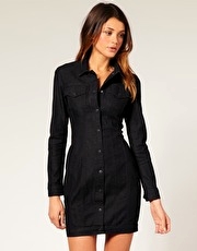 ASOS Western Denim Shirt Dress