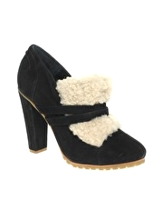 ASOS WHITE WINTER Shearling And Suede Shoes
