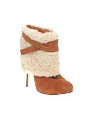 ASOS WHITE WOOLY Shearling Boot