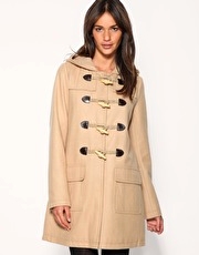 ASOS Wool Hooded Duffle Coat
