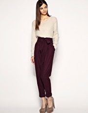 ASOS Wool Touch Pyjama Peg Trouser