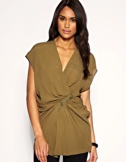 ASOS Zip Detail Drapey Tunic
