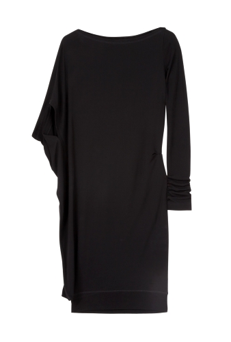 Asymmetric Bat Sleeve Dress by McQ Alexander McQueen