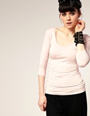 A|Wear 3/4 Sleeve Scoop Top